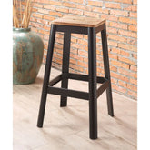 Jacotte Natural & Black Bar Stool Model 72332 By ACME Furniture
